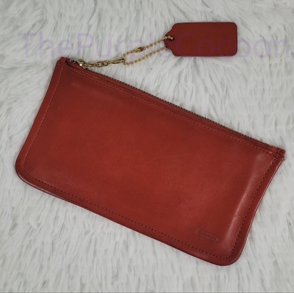 SOLD!!! Coral Vintage Coach Skinny Case #7170 - Picture 1 of 8